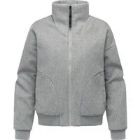 Ragwear Outdoorjacke Toscia angesagte oversized Übergangsjacke in Woll-Optik