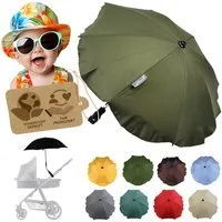 BambiniWelt by Rafael K. Kinderwagen-Sonnenschutzhülle Sonnenschirm Sonnenschutz für Kinderwagen Buggy Jogger universal UV50+, UV 50+ Schutz