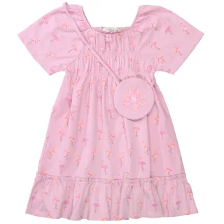 STACCATO - Md.-Jerseykleid light mauve aop - Gr. - 122