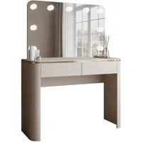 Lookway Schminktisch AVELINE mit Spiegel und LED-Beleuchtung