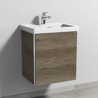 Sanipa 3way Waschtischunterbau zu Villeroy & Boch Subway 3.0 Waschtisch mit 1 Tür, Eiche-Nebraska BR84537