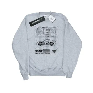 Disney - "Cars Lightning McQueen Blueprint" Sweatshirt für Herren (Grau)