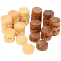 Philos Spiel, Spielsteine für Backgammon - 17 x 8 mm
