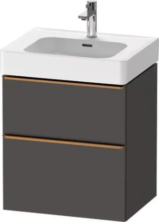 Duravit D-Neo Waschtischunterbau wandhängend Graphit Matt 584x452x625 mm - DE4376004490000 DE4376004490000