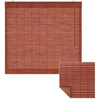 Victoria M. Raffrollo Bambus-Raffrollo, 40 x 130 cm, kirsche, mit Hakenaufhängung, ohne Bohren, freihängend, zum Schrauben, Bambus