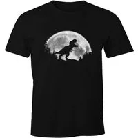 MoonWorks Print-Shirt Herren T-Shirt T-Rex Tyrannosaurus Dinosaurier Fun-Shirt Outdoor Adventure Moonworks® mit Print