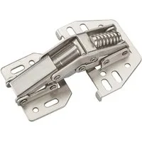 SO-TECH® Möbelbeschlag Aufschraubscharnier 90° mit Montageanschlag (1 St), Möbelscharnier (Stahl, vernickelt, verstellbar)