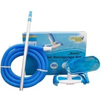 Planet Pool Reinigungsbürsten-Set PLANET POOL Pool-Reinigungsset groß, Wasserlinie, Boden, Wand, (1-tlg)