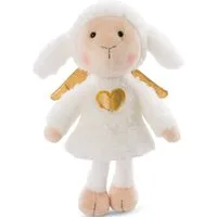 Nici Kuscheltier Dein Schutzengel, Schaf La La Lammie 30cm, mit goldenem Herz & Flügeln in Geschenkbox