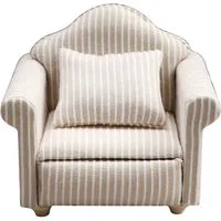 CLTYQ Puppenhausmöbel Puppenhaus-Couch mit Kissen, Puppenmöbel Style, Miniatur-Sofa, Miniatur Möbel Modell Tuch, Wohnzimmermöbel