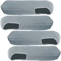 BREMER SITZBEZÜGE Autositzbezug Armlehnenbezug für Fiat Ducato, Peugeot Boxer, Citroen Jumper, Set, 4-tlg., Armlehnenbezüge für Fahrer und Beifahrer, in Grau