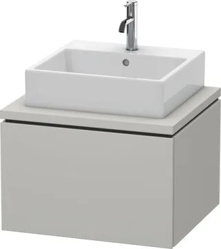 Duravit L-Cube Konsolenwaschtischunterbau wandhängend Betongrau Matt 620x547x400 mm - LC581000707 LC581000707