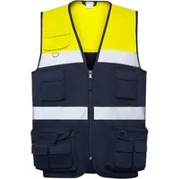 Roly Warnweste High visibility Multi-Pocket Vest Beta Sicherheitsweste