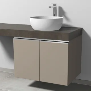 Sanipa Waschtischunterbau mit Türen 2morrow (L2362) 510x700x520 Sandgrau-Matt, L236267 L236267