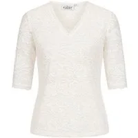 Nübler Dirndlbluse Trachtenbluse kurzarm Frieda in Creme von Nübler