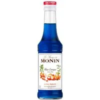 MONIN Getränke-Sirup, Monin Blue Curacao Sirup ohne alkohol ideal für Cocktails 250ml