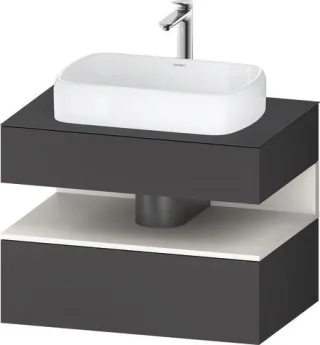 Duravit Qatego Konsolenwaschtischunterbau wandhängend Graphit Matt 800x550x600 mm - QA4730084490000 QA4730084490000