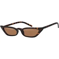 BEZLIT Eyewear Retrosonnenbrille Cat Eye Designer Damen Sonnenbrille (1-St) mit schwarz und braunen Linsen