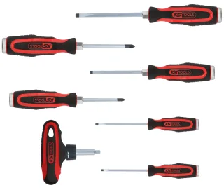 KS Tools ERGOTORQUEmax Schlagkappen-Schraubendreher-Satz, 7-tlg - 151.1100