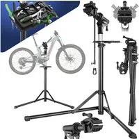 tectake Fahrrad-Montageständer Fahrradmontageständer, bis 50kg, E-Bike geeignet