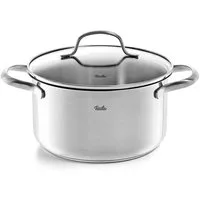 Fissler Kochtopf San Francisco, Edelstahl 18/10 (2-tlg), die Höhe des Topfes ist inkl. Deckel angegeben