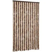 vidaXL Insektenschutz-Vorhang, Fliegenvorhang Beige und Hellbraun 120x220 cm Chenille