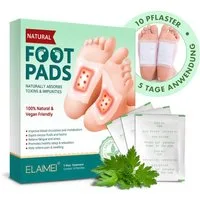 ALIVER Fußmaske Fußpflaster Fuß Pflaster Foot Pads Bambusessig Vegan, Fußpflaster, Patches