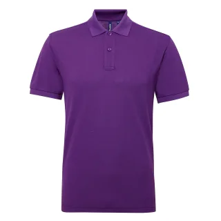 Asquith & Fox Herren Kurzarm Performance Blend Polo Shirt (Lila)