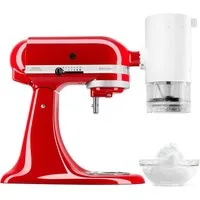 KitchenAid Eisbereiteraufsatz 5KSMSIA, Zubehör für KitchenAid Küchenmaschinen mit kippbarem Kopf und Schüsselheber. NICHT passend für 5KSM3311X. 5KPM5, 5KPM50 und 5K5.