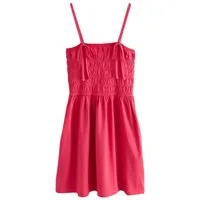 Next Minikleid Mini-Trägerkleid mit Karreeausschnitt und Raffung (1-tlg)