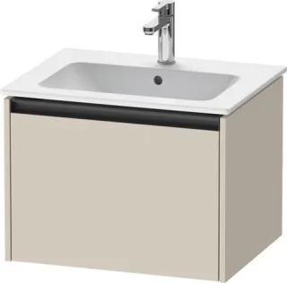 Duravit Ketho.2 Waschtischunterbau wandhängend Taupe Supermatt 610x480x440 mm - K25062083830000 K25062083830000