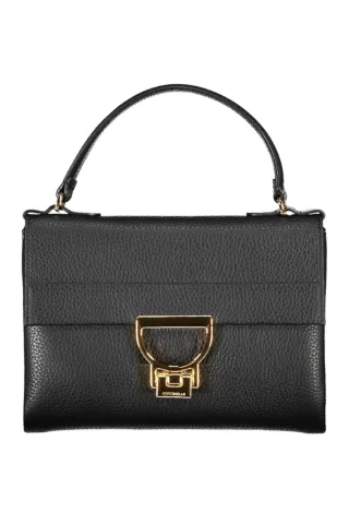 Coccinelle Damen schwarze Leder-Handtasche