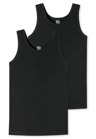 SCHIESSER - 2PACK Tanks schwarz - Gr. - 152