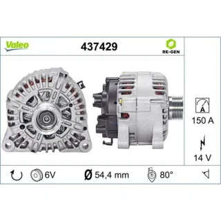 Valeo Lichtmaschine 150A Citroen Fiat Lancia Peugeot Renault 3,0