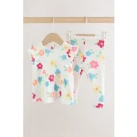 Next Shirt & Leggings Baby Rippstrickoberteil und Leggings im 2er-Set (2-tlg)