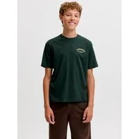 Jack & Jones Junior Rundhalsshirt JJEBRANDES BACKP RELAXED TEE SS SN JNR Baumwolle, relaxed fit
