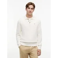 Tommy Jeans Polokragenpullover TJM SLIM ESSENTIAL POLO SWEATER mit Logostickerei