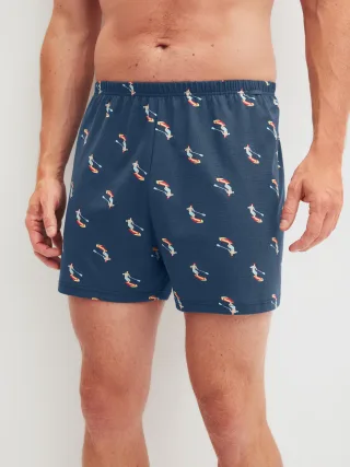 CALIDA - HERREN Boxer Short retro blue - Gr. - L