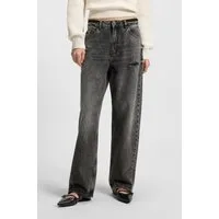 HUGO 5-Pocket-Jeans Leni Low Rise im Relaxed Fit