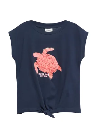 s.Oliver - T-Shirt blau - Gr. - 110