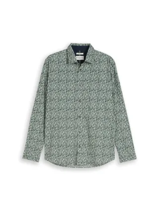 Tom Tailor - Fitted Hemd mit Muster mint round design - Gr. - XXL
