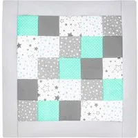Krabbeldecke Patchworkdecke - Spieldecke -Laufgittereinlage -Decke, Amilian