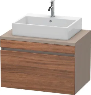 Duravit DuraStyle Konsolenwaschtischunterbau wandhängend Nussbaum & Basalt Matt 800x548x512 mm - DS5 DS531207943