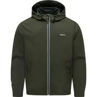 Ragwear Softshelljacke Shellwie Bonded wasserdichte Herren Übergangsjacke mit Kapuze