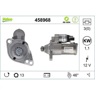 Valeo Anlasser 1,1 kW Audi Seat Skoda VW 458968