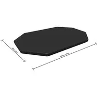 BESTWAY Pool-Abdeckplane rechteckig Schutz Plane PVC Swimmingpool Cover 424x250cm