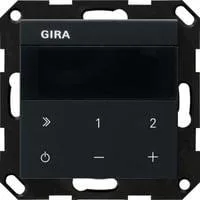 Unterputz-Radio Internetprotokoll mit WLAN, Bluetooth und Sonos-Bedienung, 2 Module, Internetradio schwarz (matt), Retail