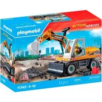 Playmobil® Großer Bagger (71749), Playmobil Action Heroes Konstruktions-Spielset, (32 St), Made in Germany