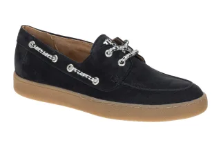 Paul Green 1185-02 PG 1185 Blau - elegante Schn?r-Halbschuhe in dunkelblau mi...