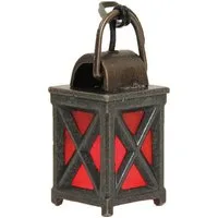 FADEDA Krippen-Zubehör FADEDA Laterne Metall, LED rot, Höhe in cm: 3,5
